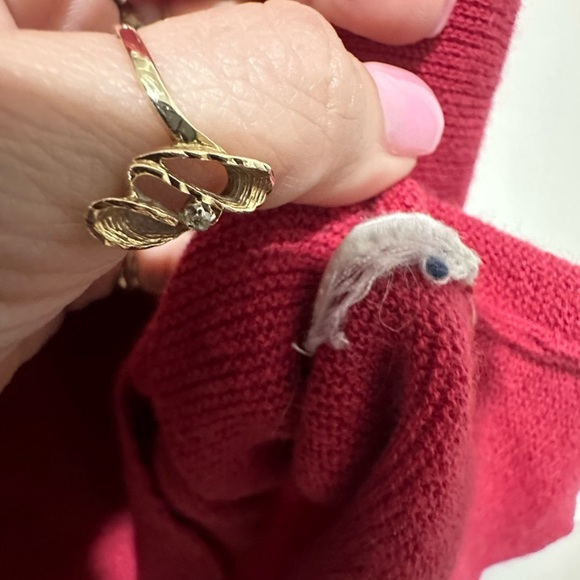 Eileen Fisher Cranberry Women’s Knitted Shell Tank Waist Length Size XL EUC - Picture 5 of 5